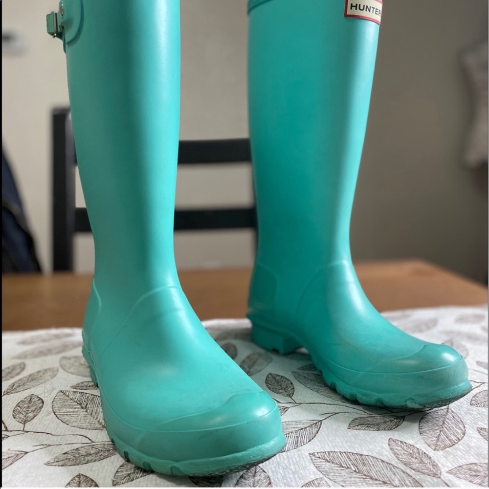Tiffany Blue Hunter boots